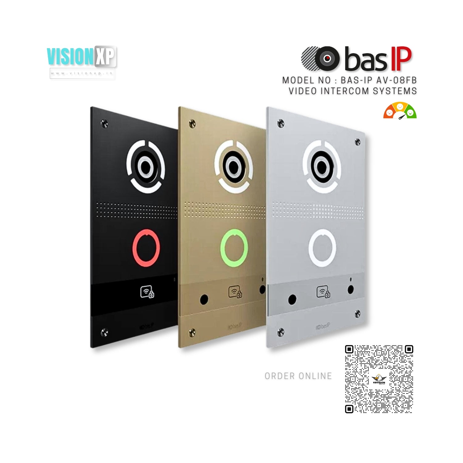 basIP AV-08FB Face Recognise IP Entrance Video Intercom Panel basIP AV-08FB Face Recognise IP Entrance Video Intercom Panel